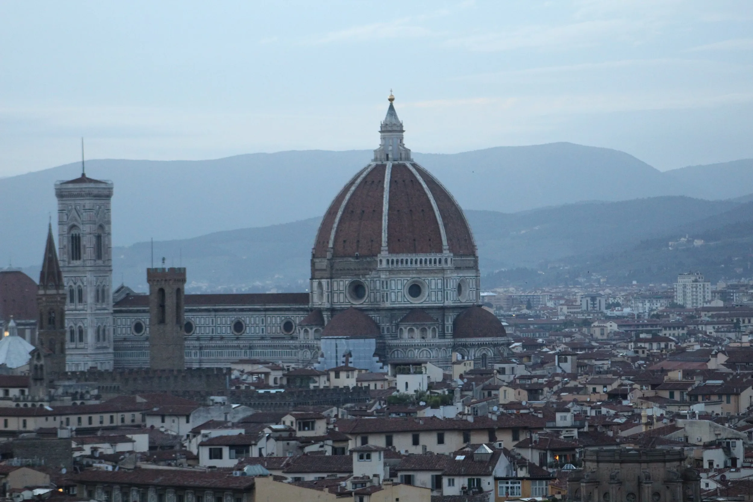 The Duomo over the rooftops, Florence.