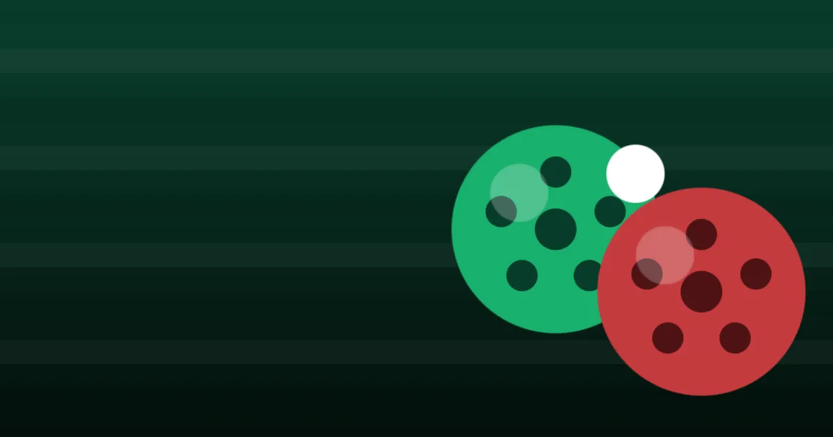 SoccerBocce title card with a green pitch, colored balls and a small white pallina.